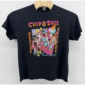Vintage Disney Chip N Dale Rescue Rangers Graphic T-Shirt Size L‎